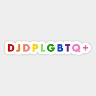 DJDP LGBTQ+ Sticker